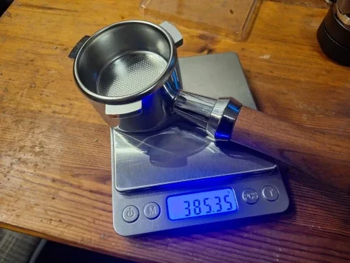 Bottomless portafilter photographed by Priya N., a verified buyer